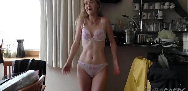  teen jete glass dildo on my balcony my helping hand to squirt surprise